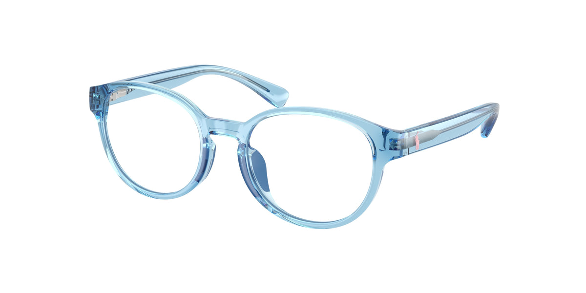 Polo Prep PP8550U Shiny Transparent Blue Eyeglasses Kids