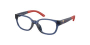 Polo Prep PP8551U Shiny Transparent Navy Blue Eyeglasses Kids