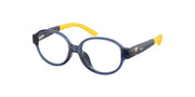 Polo Prep PP8552U Shiny Transparent Blue Eyeglasses Kids