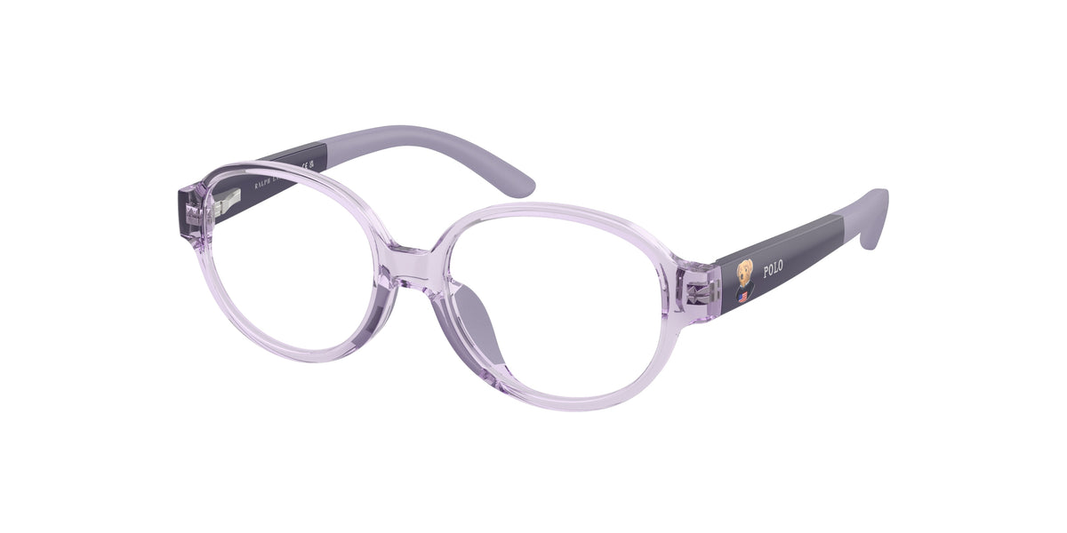 Polo Prep PP8552U Shiny Transparent Violet Eyeglasses Kids