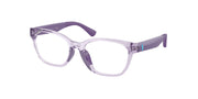 Polo Prep PP8553U Shiny Transparent Violet Eyeglasses Kids