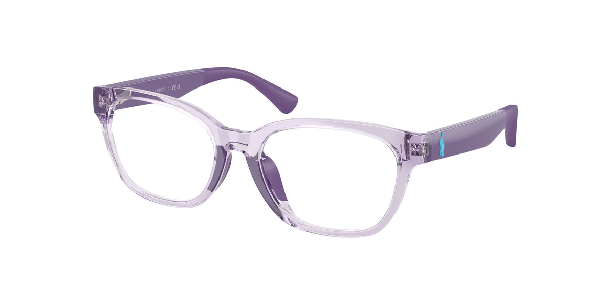 Polo Prep PP8553U Shiny Transparent Violet Eyeglasses Kids