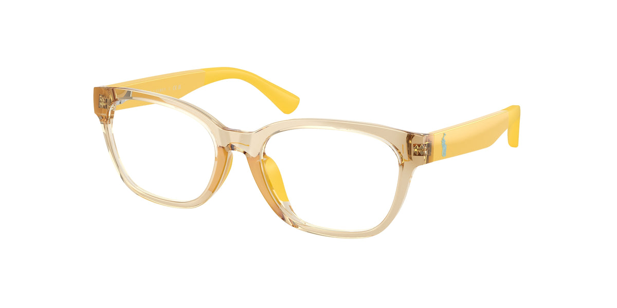 Polo Prep PP8553U Shiny Transparent Light Yellow Eyeglasses Kids
