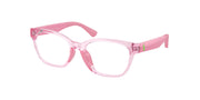 Polo Prep PP8553U Shiny Transparent Violet Eyeglasses Kids