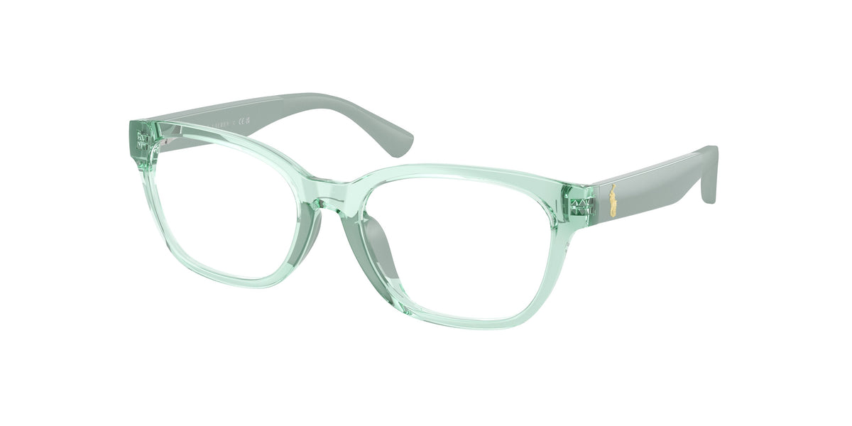 Polo Prep PP8553U Shiny Transparent Light Green Eyeglasses Kids