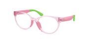 Polo Prep PP8554U Shiny Transparent Pink Eyeglasses Kids