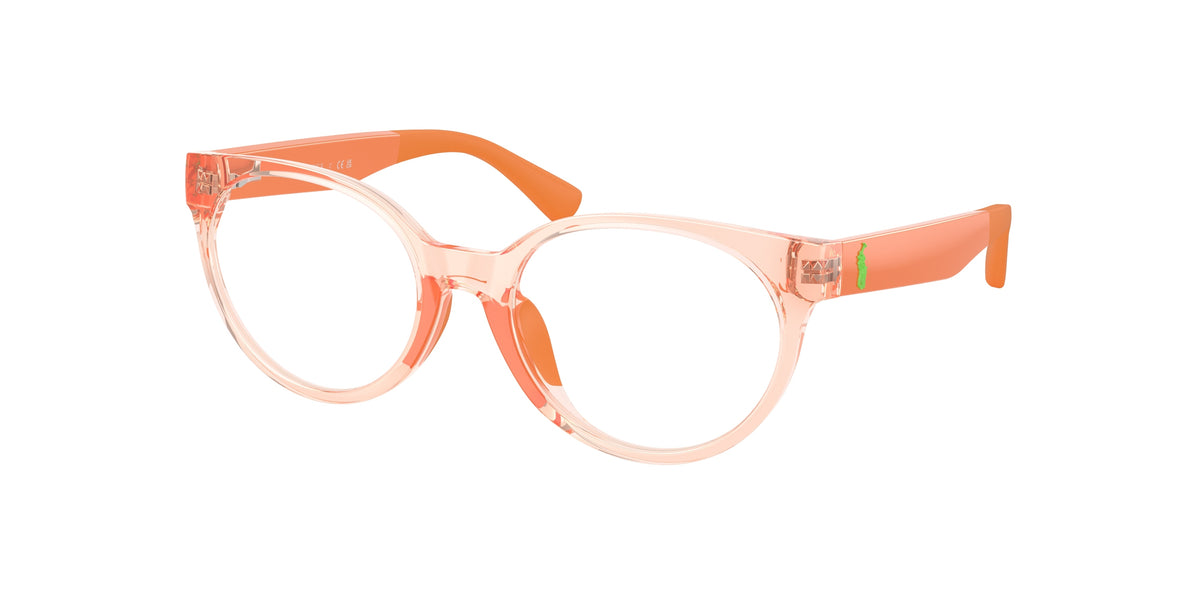 Polo Prep PP8554U Shiny Transparent Pink Eyeglasses Kids