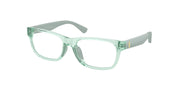Polo Prep PP8555U Shiny Transparent Light Green Eyeglasses Kids