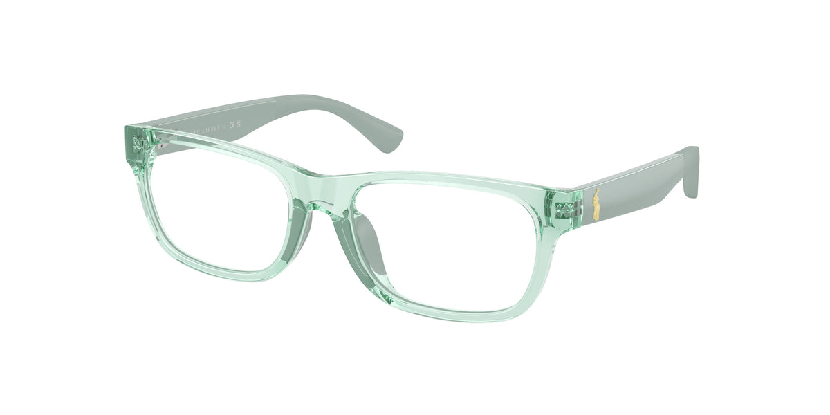 Polo Prep PP8555U Shiny Transparent Light Green Eyeglasses Kids