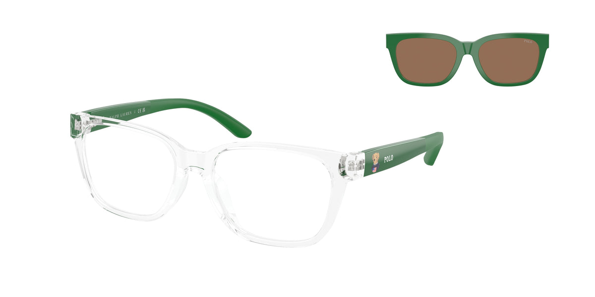 Polo Prep PP9511U Shiny Transparent Crystal Sunglasses Kids