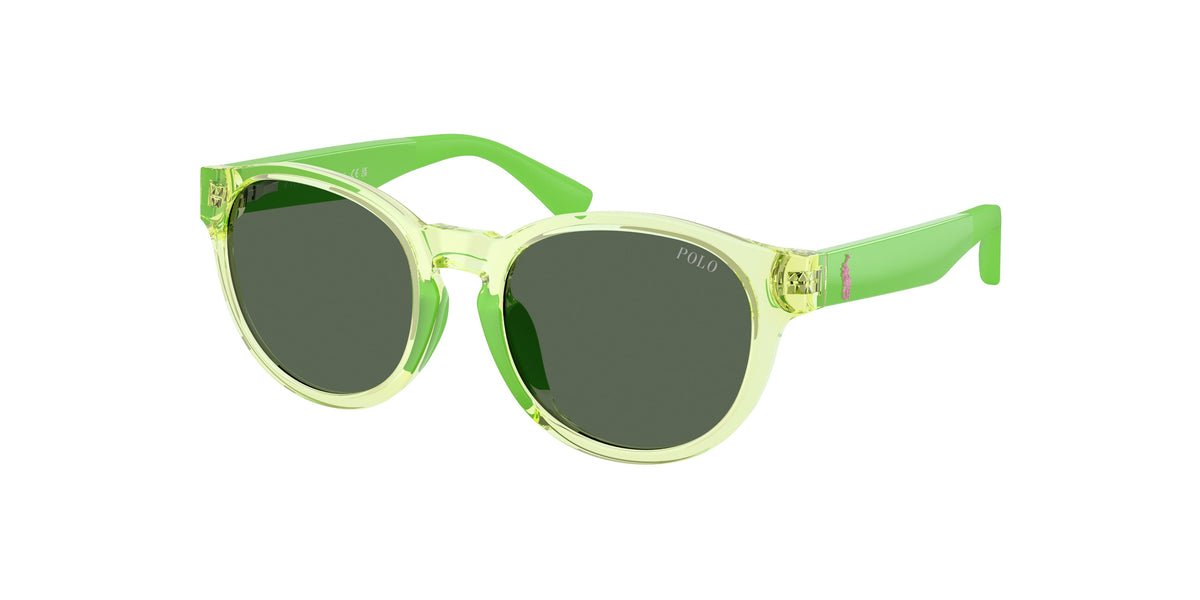 Polo Prep PP9512U Shiny Transparent Green Sunglasses Kids