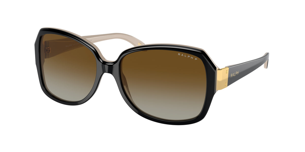 Ralph RA5138 Shiny Black On Nude Sunglasses