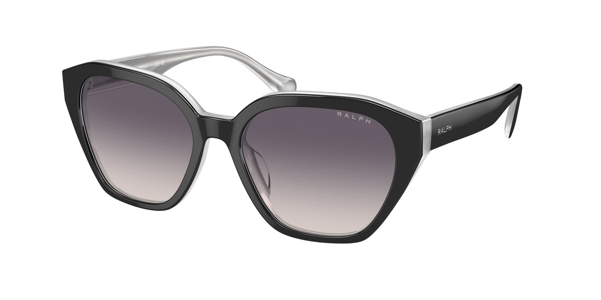 Ralph RA5315U Shiny Black On Opal Grey Sunglasses