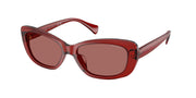 Ralph RA5322U Shiny Transparent Burgundy Sunglasses