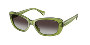 Ralph RA5322U Shiny Transparent Green Sunglasses