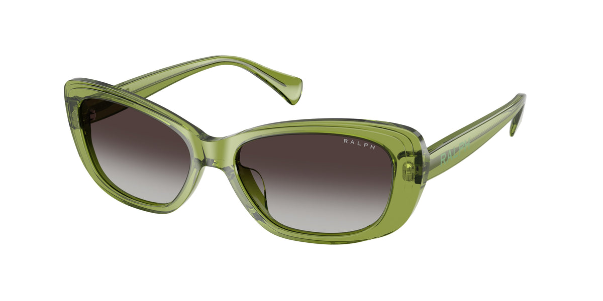 Ralph RA5322U Shiny Transparent Green Sunglasses