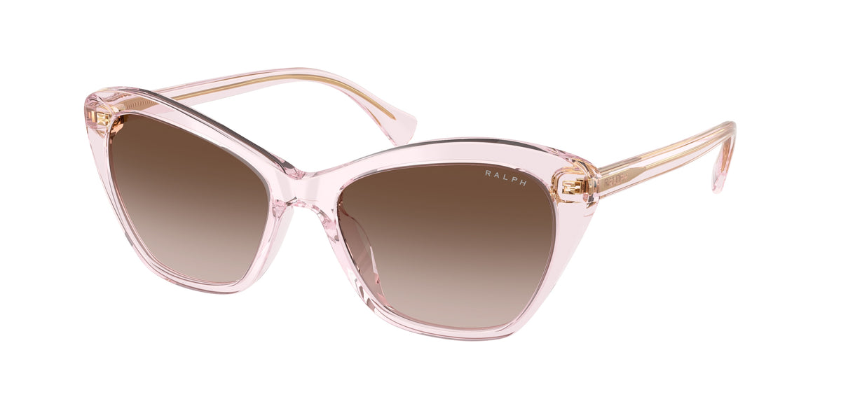 Ralph RA5337U Shiny Transparent Pink Sunglasses