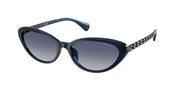 Ralph RA5338U Dark Transparent Blue Sunglasses