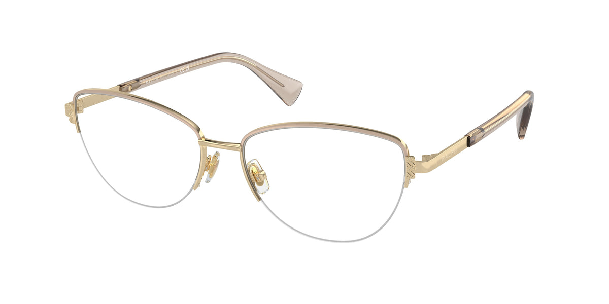 Ralph RA6059 Shiny Pale Gold Eyeglasses