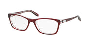 Ralph RA7039 Shiny Transparent Red On Crystal Eyeglasses