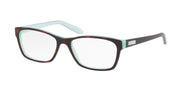 Ralph RA7039 Shiny Havana On Acquamarine Eyeglasses