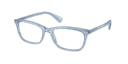 Ralph RA7089 Shiny Striped Blue Eyeglasses