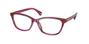 Ralph RA7133U Striped Brown Purple Eyeglasses