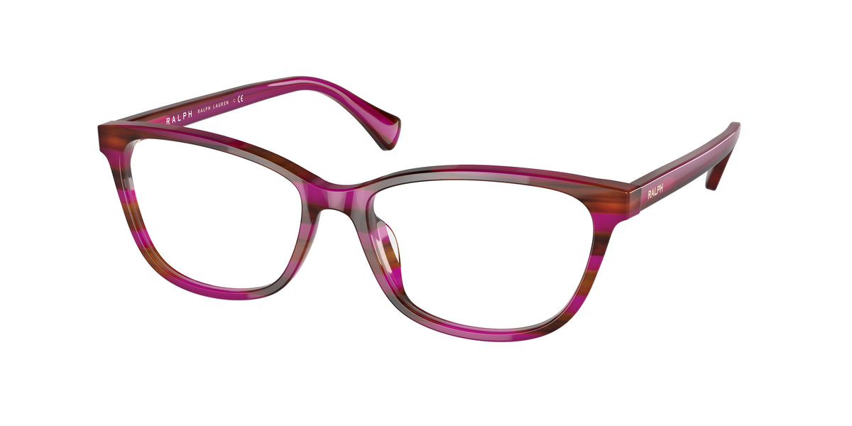 Ralph RA7133U Striped Brown Purple Eyeglasses