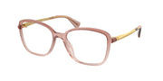 Ralph RA7156U Shiny Transparent Rose Eyeglasses