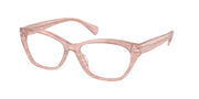 Ralph RA7161U Shiny Transparent Rose Eyeglasses
