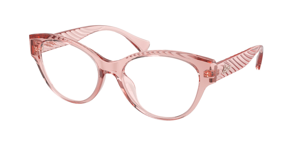 Ralph RA7164U Shiny Transparent Pink Eyeglasses