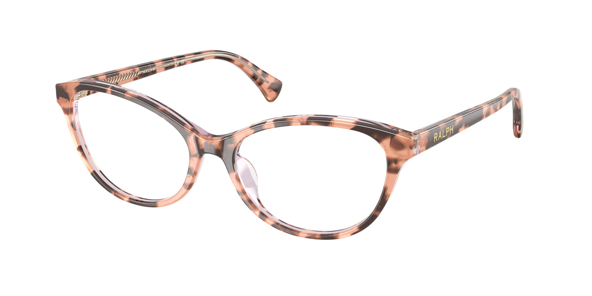 Ralph RA7186U Transparent Pink Havana Eyeglasses