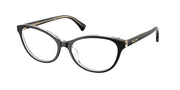 Ralph RA7186U Black On Transparent Eyeglasses