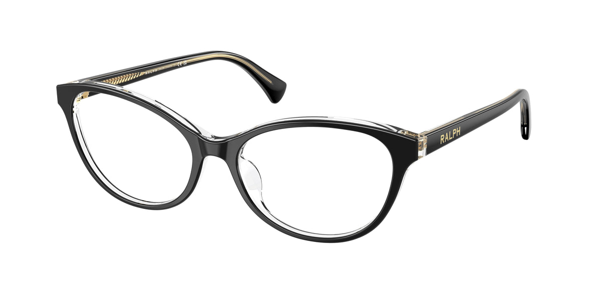 Ralph RA7186U Black On Transparent Eyeglasses