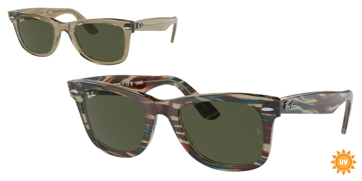 Ray-Ban RB2140F Photo Striped Grey Sunglasses