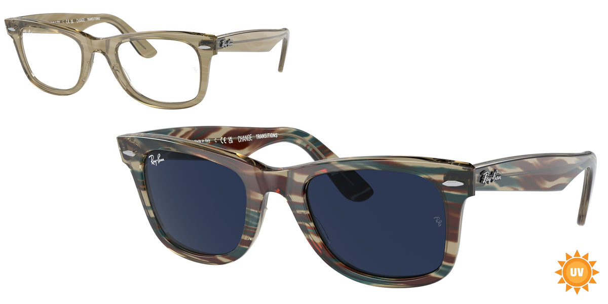 Ray-Ban RB2140 Photo Striped Grey Sunglasses