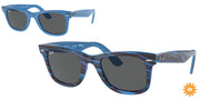 Ray-Ban RB2140 Photo Striped Blue Sunglasses