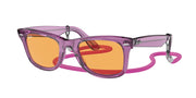 Ray-Ban RB2140 Transparent Violet Sunglasses