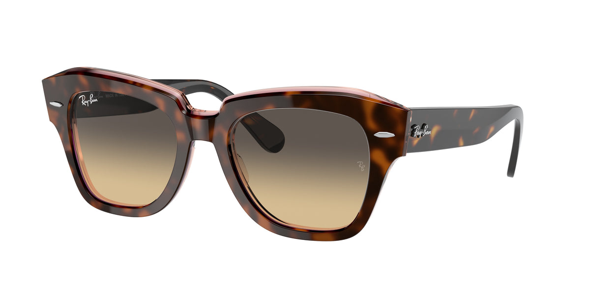 Ray-Ban RB2186 Havana On Transparent Pink Sunglasses