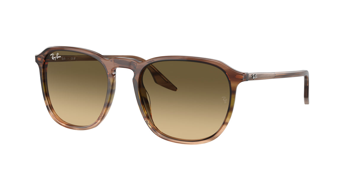 Ray-Ban RB2203 Striped Brown & Green Sunglasses