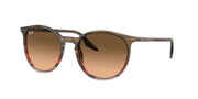 Ray-Ban RB2204 Striped Brown & Red Sunglasses