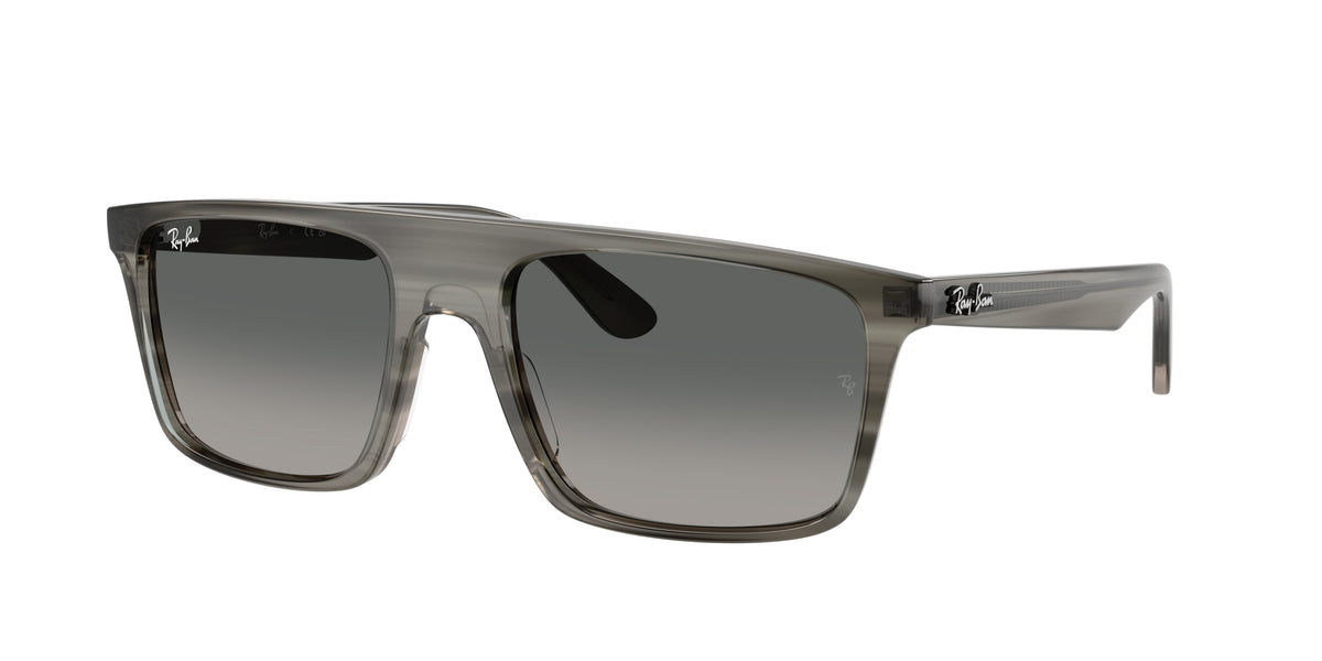 Ray-Ban RB2222F Striped Grey Sunglasses