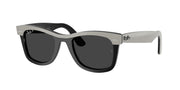 Ray-Ban RB2240F Grey On Black Sunglasses