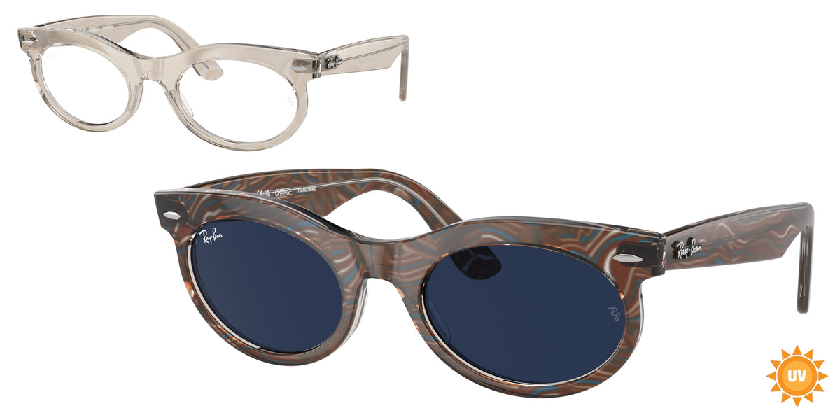 Ray-Ban RB2242F Photo Waves Grey Sunglasses