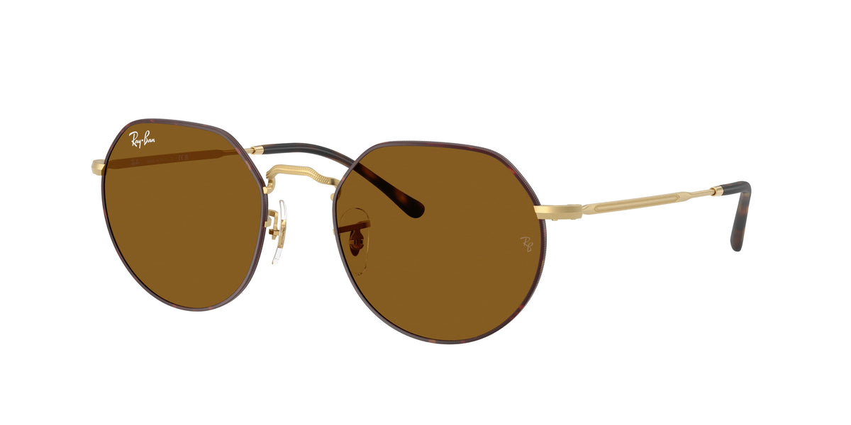 Ray-Ban RB3565 Matte Havana On Matte Arista Gold Sunglasses
