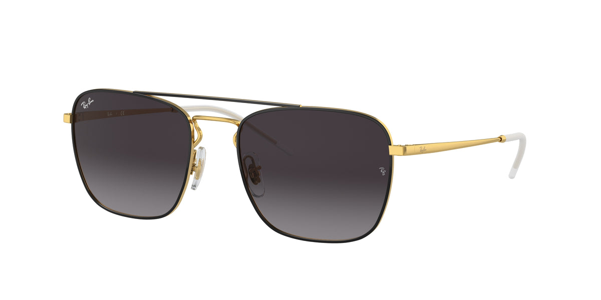 Ray-Ban RB3588 Black On Gold Sunglasses