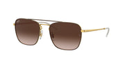 Ray-Ban RB3588 Brown On Gold Sunglasses