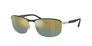 Ray-Ban RB3671CH Black On Silver Sunglasses