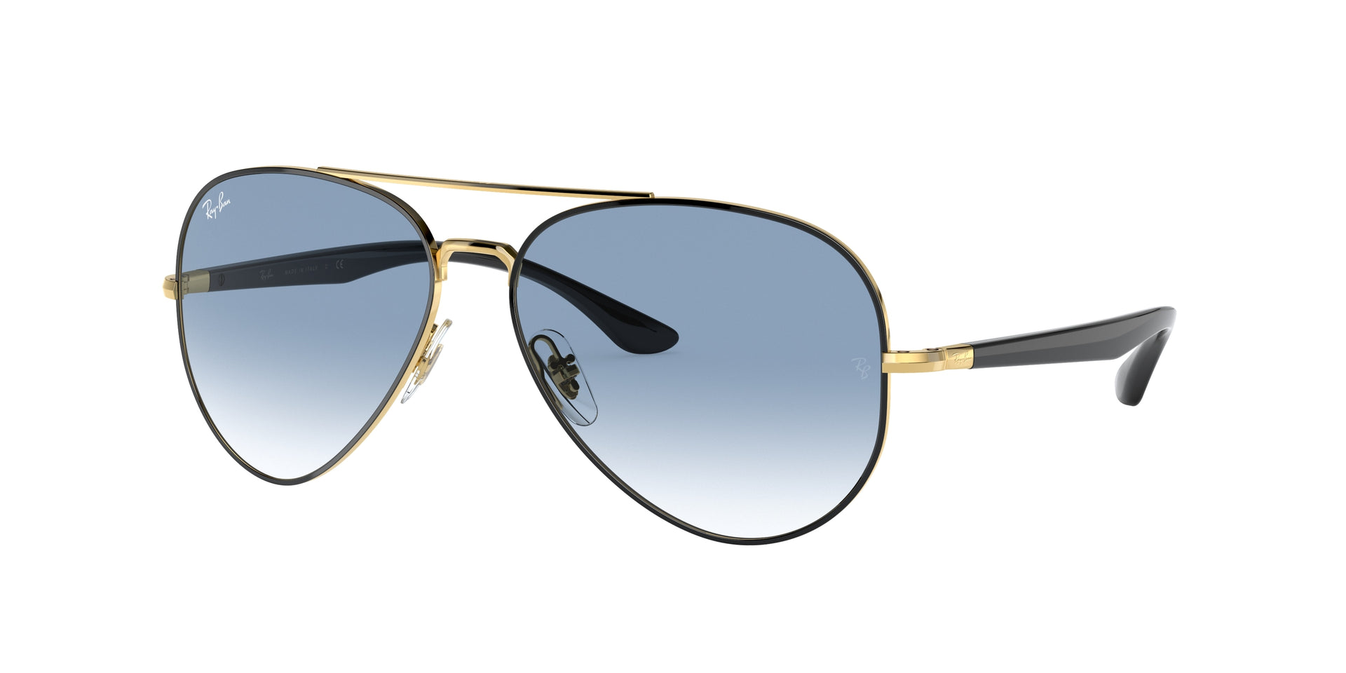 Ray-Ban RB3675 Black On Gold Sunglasses