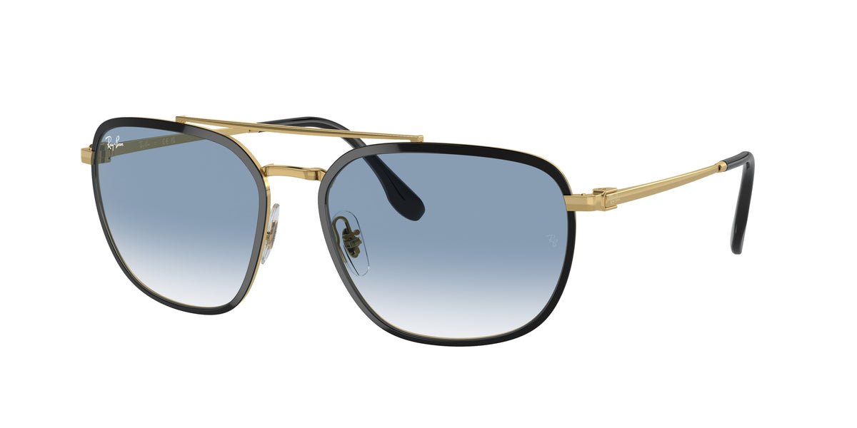 Ray-Ban RB3708 Black On Gold Sunglasses